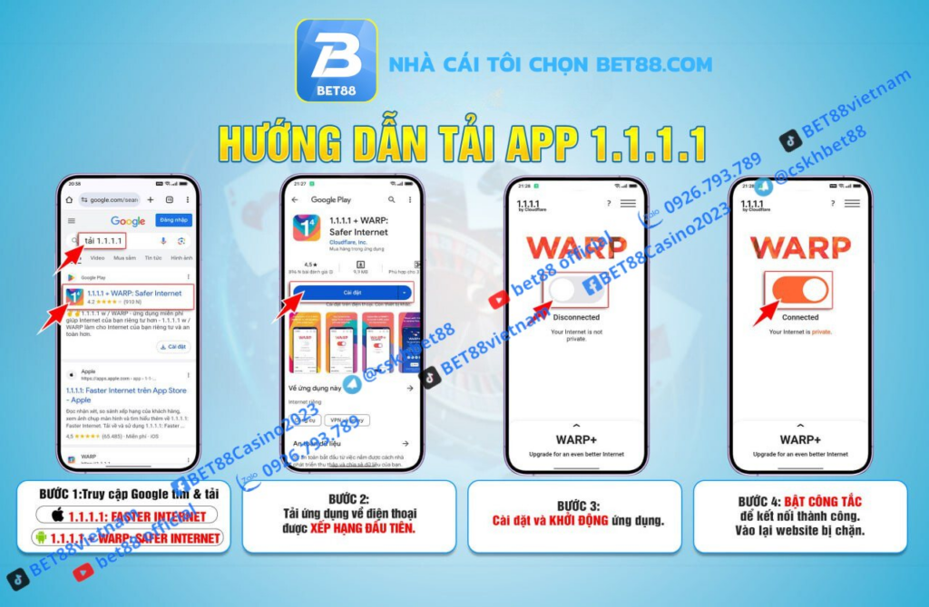 Hướng dẫn từng bước tải App Bet88 đa nền tảng